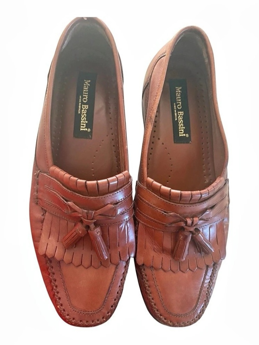 Mauro Bassini Men's Brown Tassel Loafers